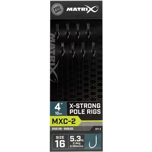 Matrix náväzec mxc-2 x-strong pole rig barbless 10 cm - size 16 0,165 mm
