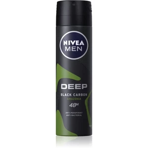Nivea Men Deep antiperspirant ve spreji pro muže Black Carbon Amazonia 150 ml