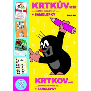 Krtkův sešit počítání, malování, hry + samolepky [Papírenské zboží]