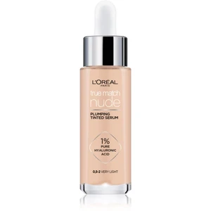 L´Oréal Paris True Match Nude Plumping Tinted Serum podkład w płynie do ujednolicenia kolorytu skóry 0.5-2 Very Light 30 ml