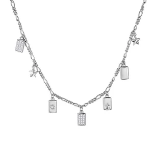 Rosato Strieborný náhrdelník s príveskami Futura RZFU01