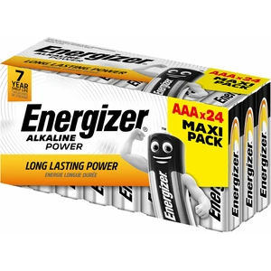 Mikrotužková baterie AAA alkalicko-manganová Energizer Power, 1.5 V, 24 ks