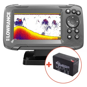 Lowrance echolot hook² 4x gps sondou bullet skimmer