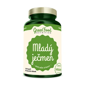 GreenFood Mladý jačmeň vegan 120 kapsúl