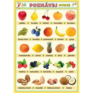 Poznávej ovoce [Tabulky Lamino]