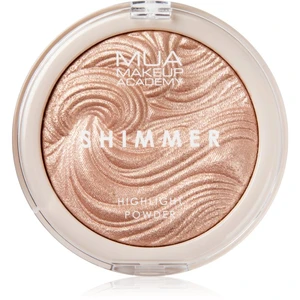 MUA Makeup Academy Shimmer kompaktní pudrový rozjasňovač odstín Radiant Cashmere 8 g