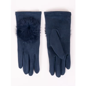 Yoclub Woman's Gloves RES-0059K-AA50-003 Navy Blue