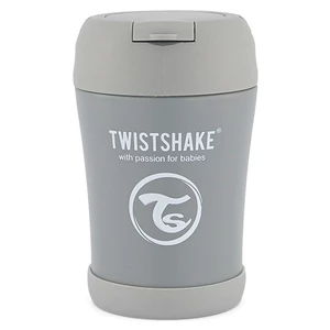 Twistshake Stainless Steel Food Container Grey termoska na jídlo 350 ml