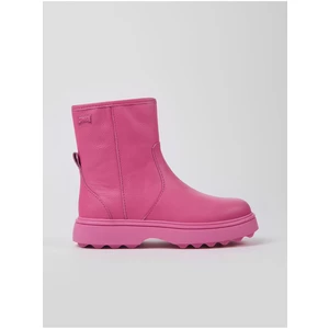 Růžové holčičí kotníkové kožené boty Camper Jenna - Holky