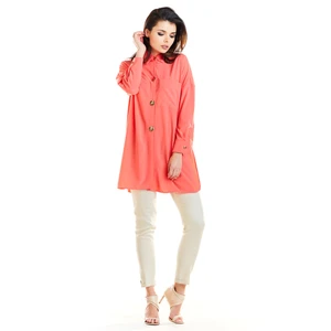 Awama Woman's Shirt A263 Coral