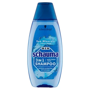 Schauma Šampón pre mužov 3v1 Sea Mineral s + Aloe Vera ( Hair Face Body Shampoo) 400 ml