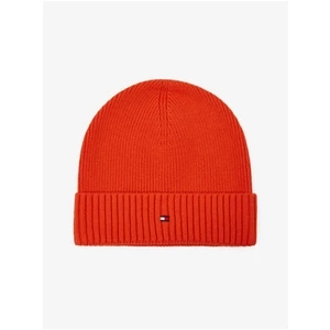 Orange Men's Ribbed Winter Cap Tommy Hilfiger - Men