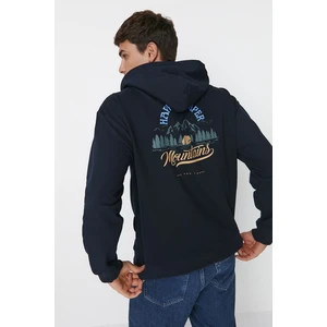 Trendyol Sweatshirt - Navy blue - Regular fit