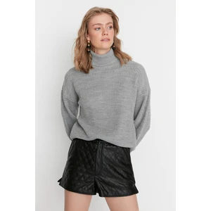 Trendyol Sweater - Gray - Regular fit