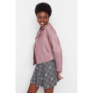 Trendyol Pink Jacquard Mini Knitted Skirt