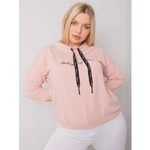 Dusty pink plus size blouse with Perry inscription