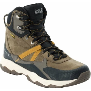 Jack Wolfskin Pantofi trekking de bărbați Pathfinder Texapore Mid Brown/Phantom 40