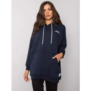 Women's navy kangaroo sweatshirt