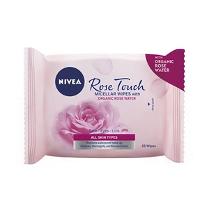 Nivea Micelární ubrousky s růžovou vodou (Micellar Rose Water Wipes) 25 ks