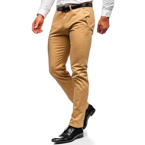 Pantaloni chinos bej bărbati Bolf 1143