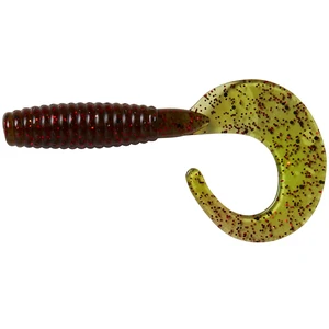 Ron thompson gumová nástraha grup curl tail uv olive red - 7 cm