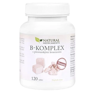 Natural Medicaments B-komplex s pivovarskými kvasnicemi Premium 120 tbl.