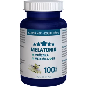 Clinical Nutricosmetics Melatonín Mučenka Medovka B6 100 tablet
