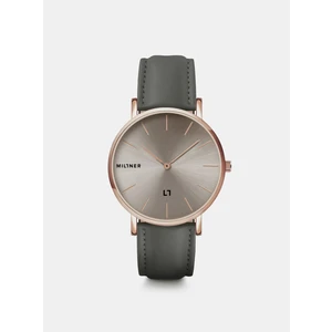 Women's watch with grey leatherette belt Millner Hallfield