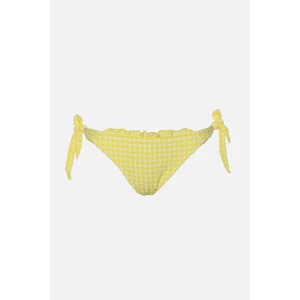 Trendyol Yellow Textured Bikini Bottoms