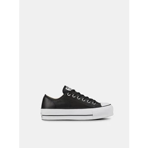 Converse čierne kožené tenisky Chuck Taylor All Star Lift