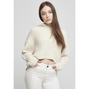 Ladies Oversized Hoody Sweater Whitesand