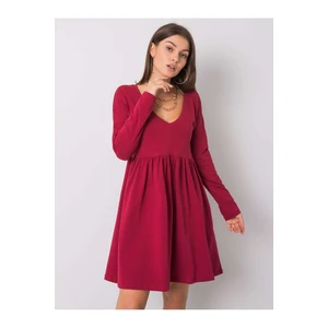 RUE PARIS Burgundy cotton dress