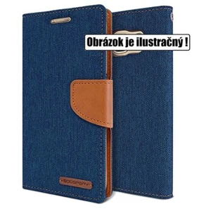Mercury Canvas naptár tok LG K8 - K350N, Navy/Camel