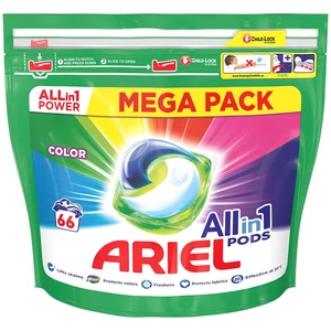 ARIEL Kapsle gélové na praní All-in-1 PODS Color, 66 praní