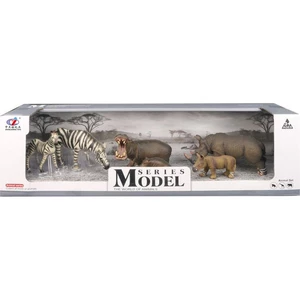 EP Line Series Model Svět zvířat zebry, hroši, nosorožci
