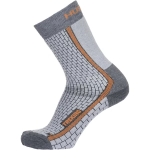 Husky  Treking šedá/oranžová, XL(45-48) Ponožky