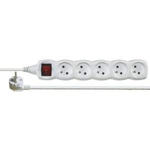 Prodlužovací kabel EMOS 3m/5zásuvek s vypínačem bílá P1513 1902150300
