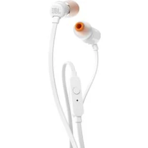 Štupľové slúchadlá JBL Harman T110 JBLT110WHT, biela