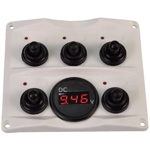 Talamex Switch Panel-Voltmeter 12/24V Antracit Interrupteur marine