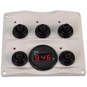 Talamex Switch panel-Voltmeter 12/24V Antracit