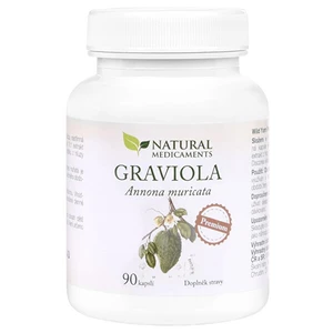 Natural Medicaments Graviola anona (Annona muricata) 90 kapslí