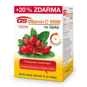 GS Vitamin C 1000 se šípky 120 tablet