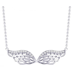Preciosa Stříbrný náhrdelník se zirkony Angel Wings 5217 00