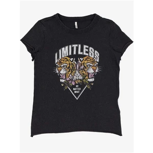Černé holčičí tričko ONLY Lucy - unisex