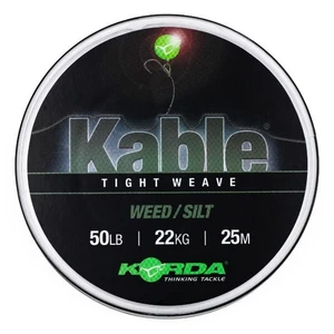 Korda olovená šnúra kable tight weave 7 m - weed/silt