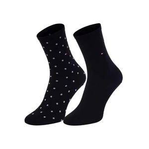 2PACK women's socks Tommy Hilfiger high black (100001493 001)