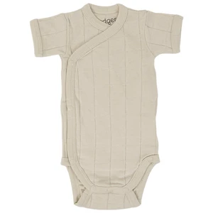 Lodger Romper Tribe Size 68 detské body s krátkymi rukávmi Birch 1 ks