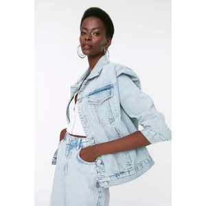 Trendyol Light Blue Basic Denim Jacket