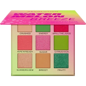 Makeup Revolution Hot Shot Watermelon paletka očních stínů odstín Breeze 9 g