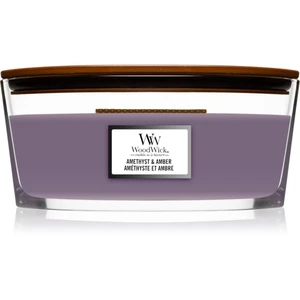 Svíčka WoodWick oválná Amethyst & Amber 453g